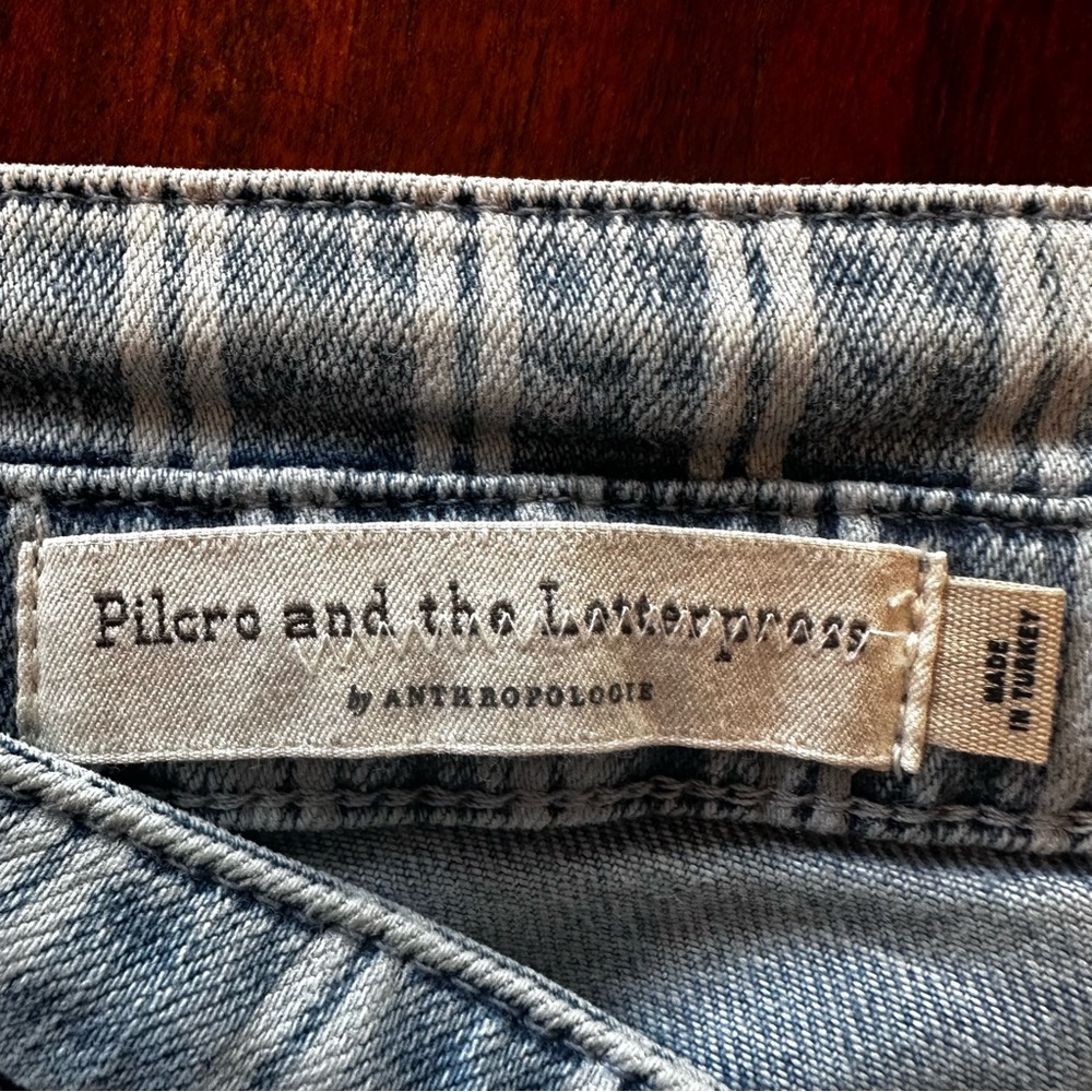 NWT Pilcro striped high rise slim jeans - Picture 8 of 11